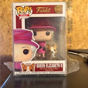 Queen Elizabeth and Corgi Funko Pop